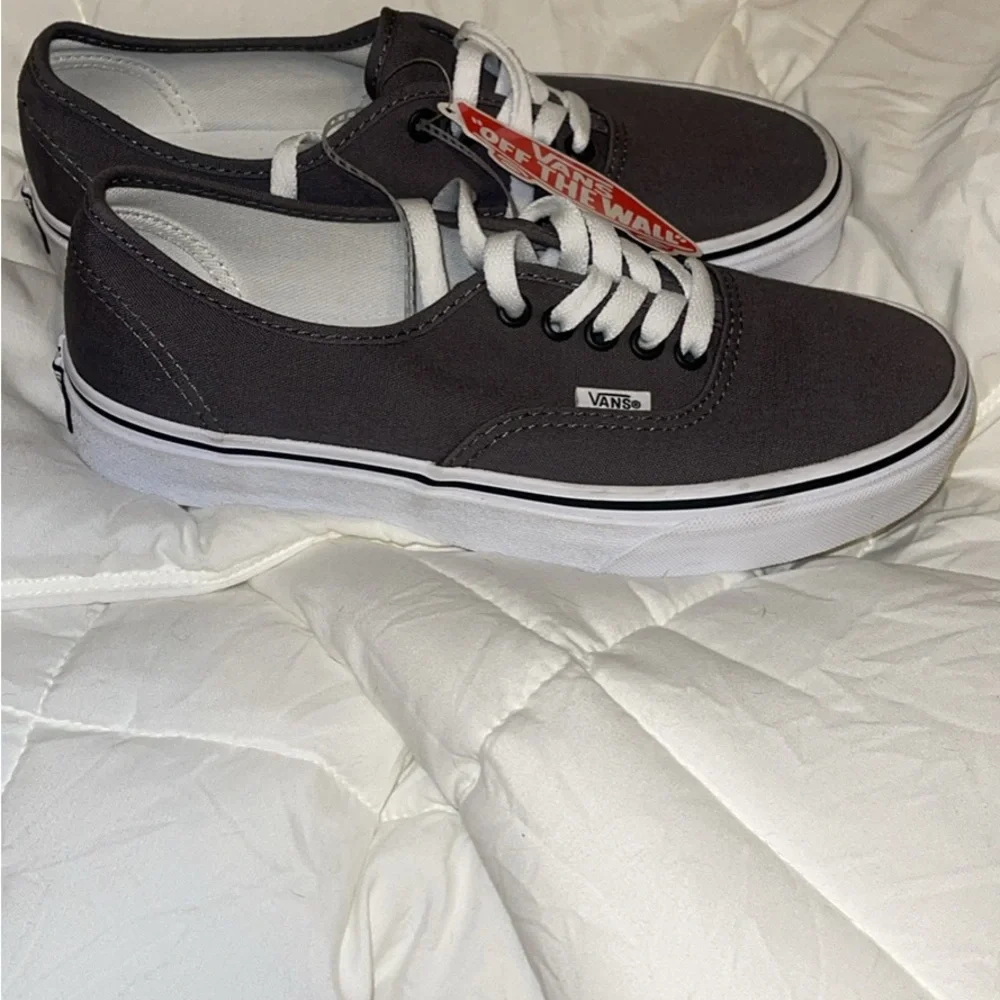 Vans Men's Charcoal Canvas Sneakers - Picture 1 of 4